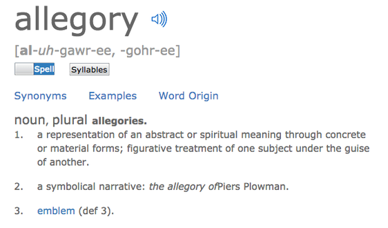 allegory literary term example